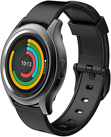 MyKronoz ZeRound 3 Smartwatch, Black, KRZEROUND3-BLACK