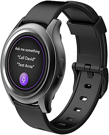 MyKronoz ZeRound 3 Smartwatch Black KRZEROUND3 BLACK Office Depot