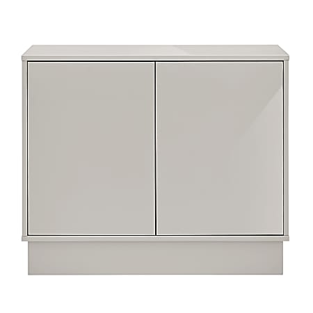 Eurostyle Tresero 36"W Cabinet, High Gloss Warm Gray