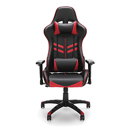 Essentials By OFM Racing Style Bonded Leather High Back Gaming