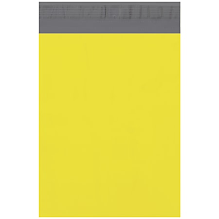 Office Depot® Brand 10" x 13" Poly Mailers, Yellow, Case Of 100 Mailers