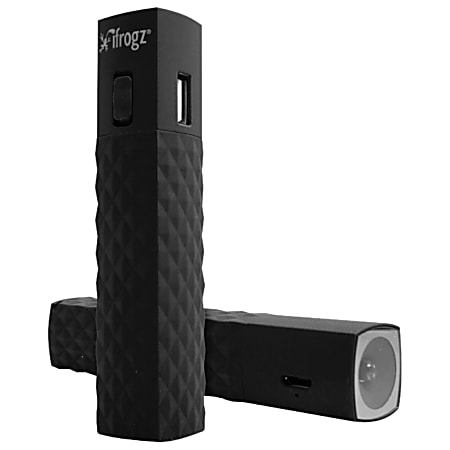 ifrogz GoLite - 2600 mAh Battery + Flashlight - Black