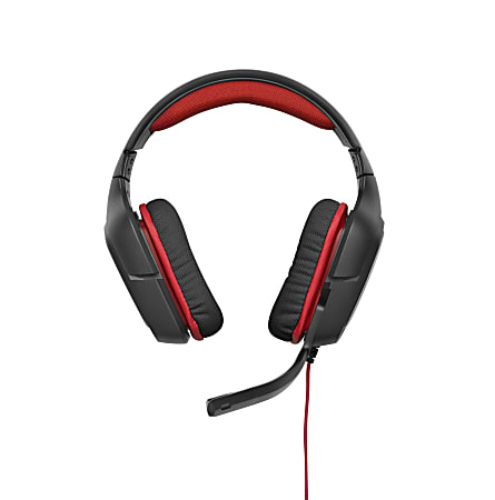 Logitech® G230 PC Gaming Headset, Black/Red