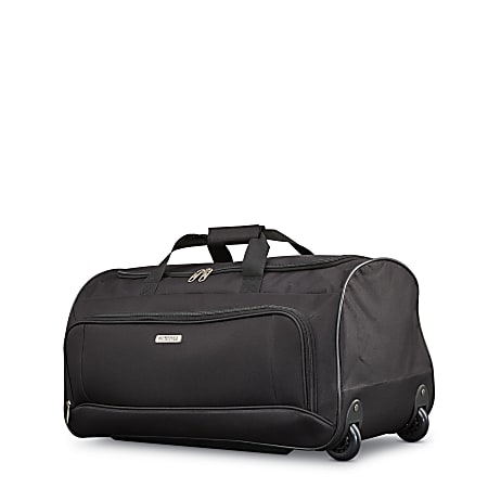 American Tourister Fieldbrook XLT Polyester 5 Piece Rolling Luggage Set Black Office Depot
