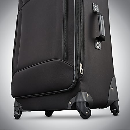 American Tourister Fieldbrook XLT Polyester 5 Piece Rolling Luggage Set Black Office Depot