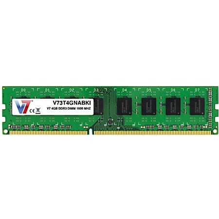 V7 4GB DDR3 1600MHz PC3-12800 DIMM Desktop Memory