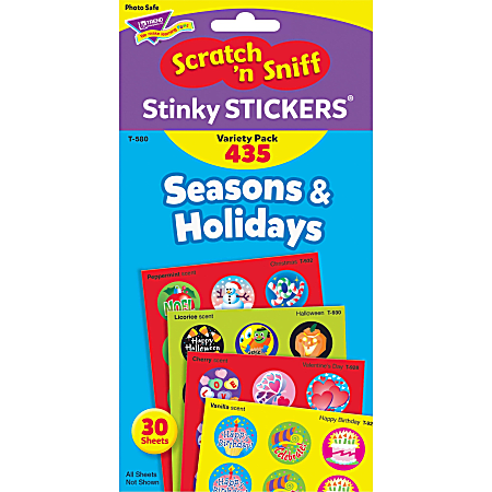 Trend Seasons & Holidays Stinky Stickers, Pack Of 432