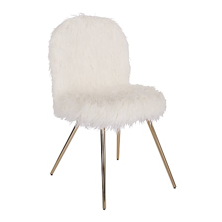 Gold fluffy chair top
