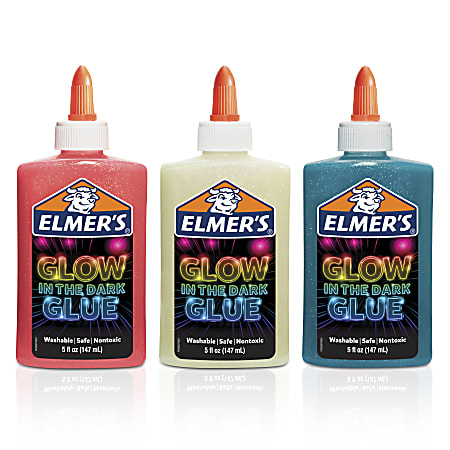 Elmer's Glow in The Dark Liquid Glue, Washable, Blue, 1 Quart, Glue for  Making Slime