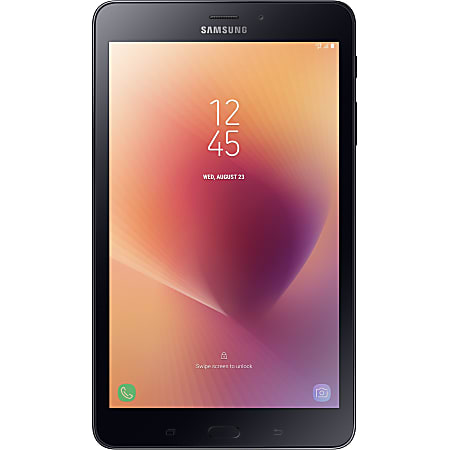 Samsung Galaxy Tab A SM-T380 Tablet - 8" - 2 GB RAM - 16 GB Storage - Android 7.1 Nougat - Black - Quad-core (4 Core) 1.40 GHz microSD Supported - 1280 x 800 - 5 Megapixel Front Camera