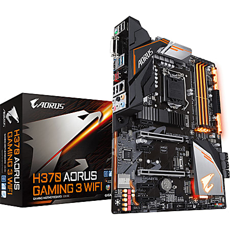 Aorus H370 AORUS GAMING 3 WIFI Desktop Motherboard - Intel Chipset - Socket H4 LGA-1151 - ATX - Core i7 Processor Supported - 64 GB DDR4 SDRAM Maximum RAM - UDIMM, DIMM - 4 x Memory Slots  - HDMI