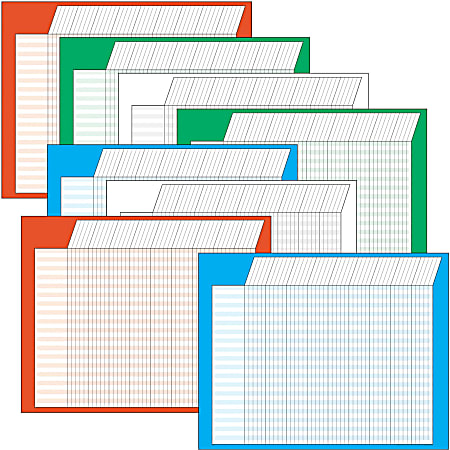 Trend Horizontal Incentive Charts, Assorted Colors, Pack Of 8