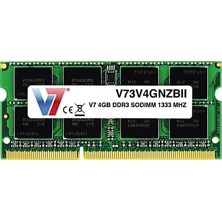 V7 4GB DDR3 1333MHz PC3-10600 SO-DIMM Notebook Memory