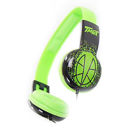 Sakar Rise Of The Teenage Mutant Ninja Turtles Kid Safe Headphones Green