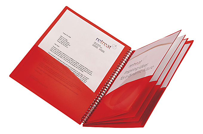 Office Depot® Brand 8-Pocket Poly Organizer, Letter Size, Assorted Colors (No Color Choice)