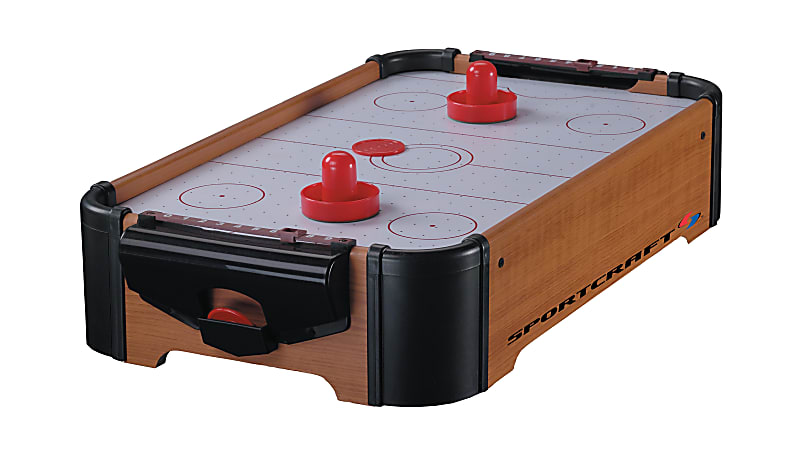 Braha Industries Sportcraft Air Hockey Table Game, Brown