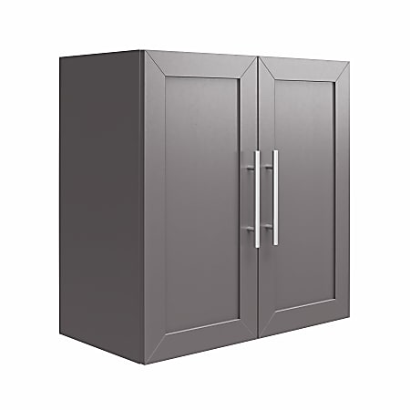 Ameriwood™ Home Systembuild Evolution Camberly Framed 24"W Wall Cabinet, Graphite Gray