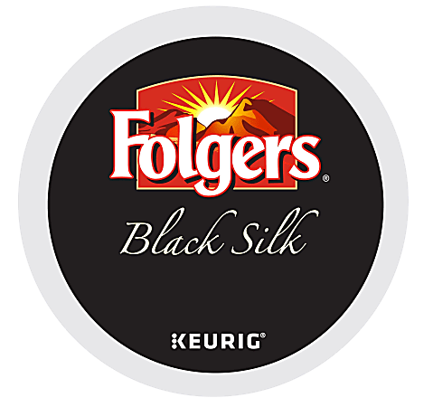 Folgers® Single-Serve Coffee K-Cup® Pods, Black Silk, Carton Of 24