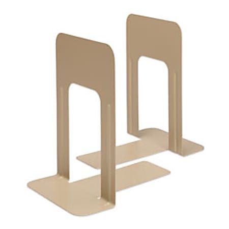 Office Depot® Brand 58% Recycled Steel Bookend, 9", Sand