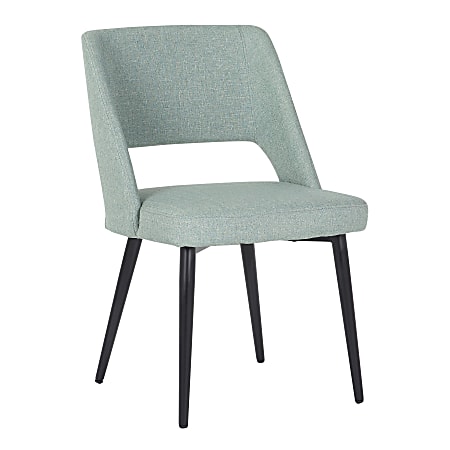 LumiSource Valencia Mid-Century Modern Chair, Black/Green