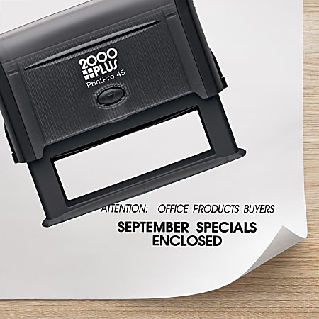 Custom 2000Plus PrintPro 45P Self-Inking Stamp, 15/16" X 3-3/16", Rectangle