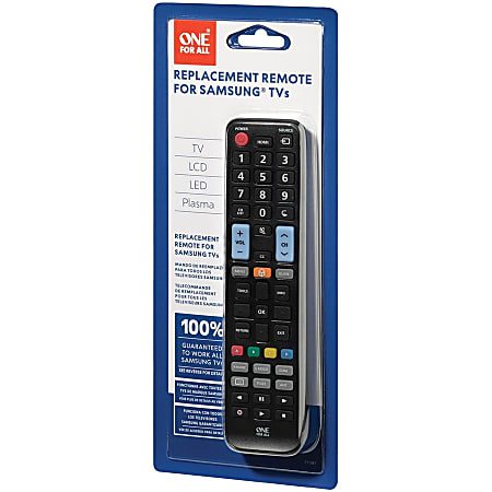 One For All URC1810 Replacement Remote For Samsung TVs Black