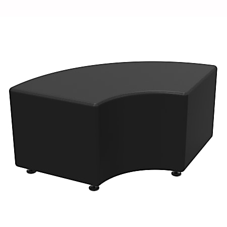 Marco Sonik® Soft Seating Curved Bench, Ebony