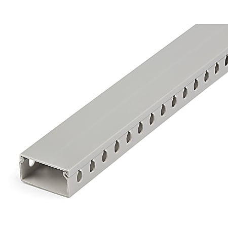 StarTech.com Cable Management Raceway w/Parallel Slots 78in - Network Cable Hider Kit - Slotted Wire Duct System - CBMWD5025