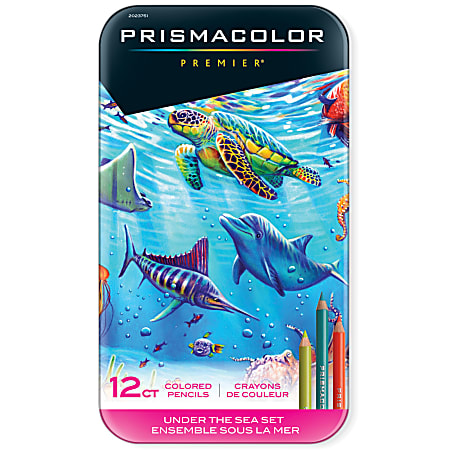 Prismacolor Premier Colored Pencil Set 0.7 mm Soft Core Under The Sea Set  Of 12 Pencils - Office Depot