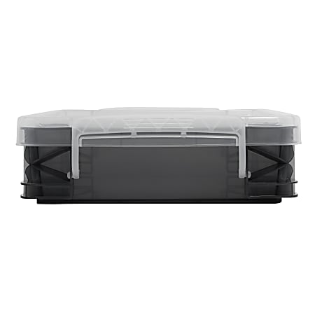 Super Stacker Document Box, 3-7/16”H x 10-1/2”W x 14-1/2”L, Gray