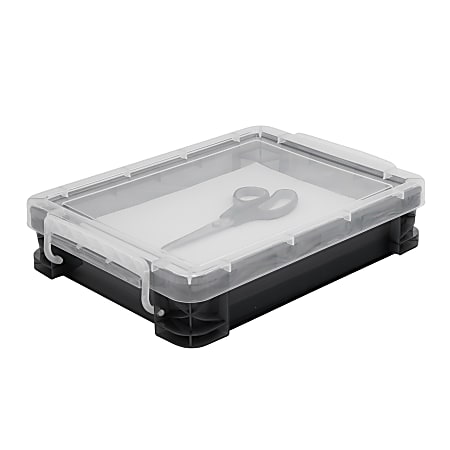 Super Stacker Document Box 3 716 H x 10 12 W x 14 12 L Gray - Office Depot
