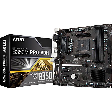 B350M PRO-VDH マザボ CPU メモリ付　Windows11対応 MSI B350M PRO VDH Desktop Motherboard AMD Chipset Socket AM4