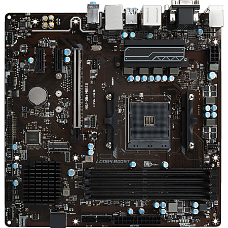 MSI B350M PRO VDH Desktop Motherboard AMD Chipset Socket AM4