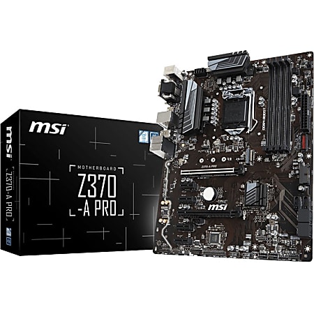 MSI Z370-A PRO Desktop Motherboard - Intel Chipset - Socket H4 LGA-1151