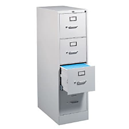Realspace® PRO 4-Drawer Vertical Letter File, Light Gray