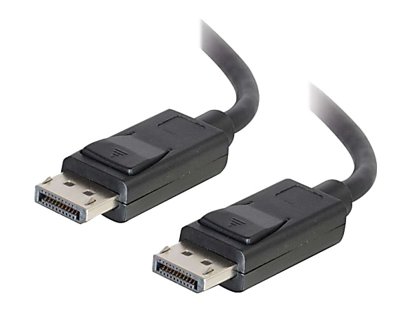 C2G 10ft Ultra High Definition DisplayPort Cable with Latches - 8K DisplayPort Cable - M/M - DisplayPort cable - DisplayPort (M) to DisplayPort (M) - 10 ft - latched - black