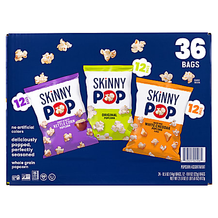 Skinny Pop Variety Snack Pack - Office Depot