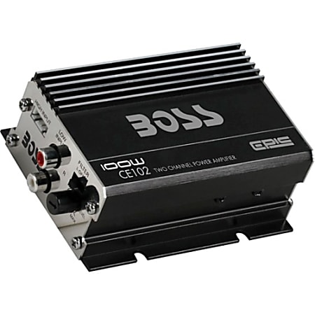BOSS AUDIO CE102 Chaos Epic 100-Watt Full Range, Class A/B 4 to 8 Ohm Stable 2 Channel Amplifier