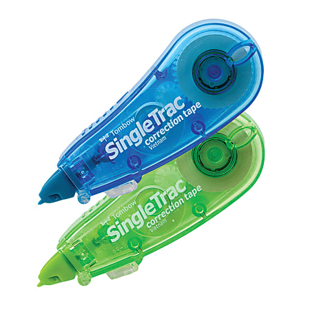 Tombow® SingleTrac Correction Tape, White, 1/6" x 236", Pack Of 2