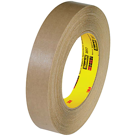 3M™ 2517 Flatback Tape, 3" Core, 0.75" x 60 Yd., Kraft, Case Of 48