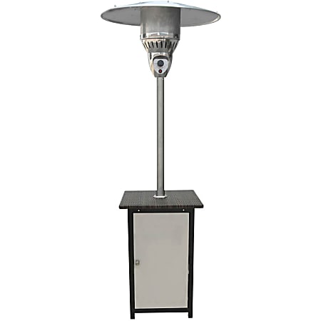 Hanover Patio Heater, 85 13/16"H x 21 7/8"W x 31 7/8"D, Stainless Steel
