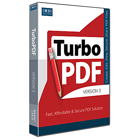 IMSI TurboPDF V3, Disc