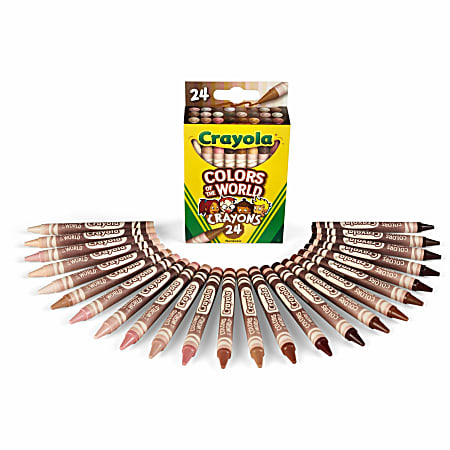 Crayola Colors Of The World Crayons Assorted Colors Pack Of 24
