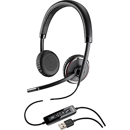 Plantronics Blackwire 500 Series USB Headset - Stereo - USB - Wired - 20 Hz - 20 kHz - Over-the-head - Binaural - Supra-aural - Noise Canceling