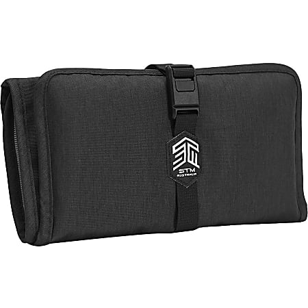 STM Goods Dapper Wrapper Carrying Case Accessories, Cable - Black - Water Resistant, Dirt Resistant - Fabric, Polyester Body - 5.7" Height x 0.4" Width x 10.2" Depth