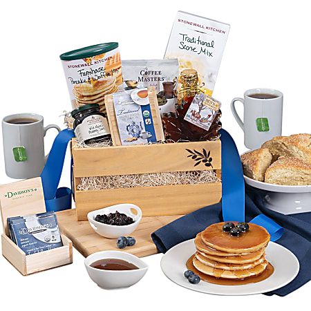 Stonewall Kitchen Holiday 4 Piece Holiday Breakfast Gift Set and Gift Box
