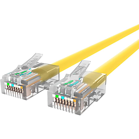 Belkin Cat.6 Patch Cable - RJ-45 Male Network - RJ-45 Male Network - 15ft - Yellow