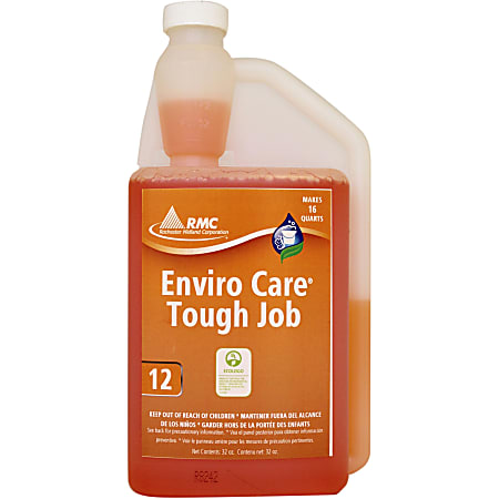 RMC Enviro Care Tough Job Cleaner - Concentrate - 32 fl oz (1 quart) - 6 / Carton - Orange