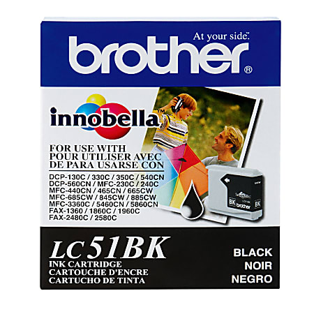 Brother® LC51 Black Ink Cartridge, LC51BK