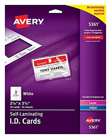 Plastic Id Cards Office Depot